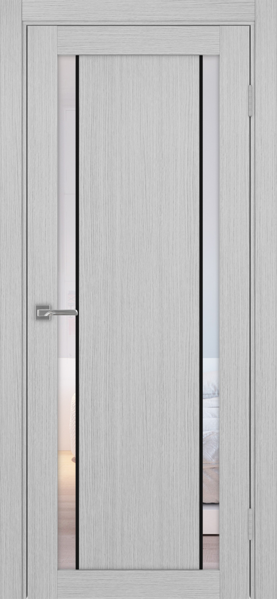 Межкомнатная дверь "Турин 522АПС.212 Молдинг Черный" от Optima porte