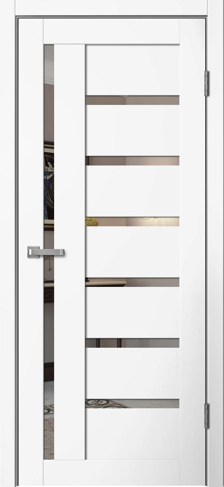 Межкомнатная дверь FLY Doors "La Stella 217 (B04)" (Эмалит)