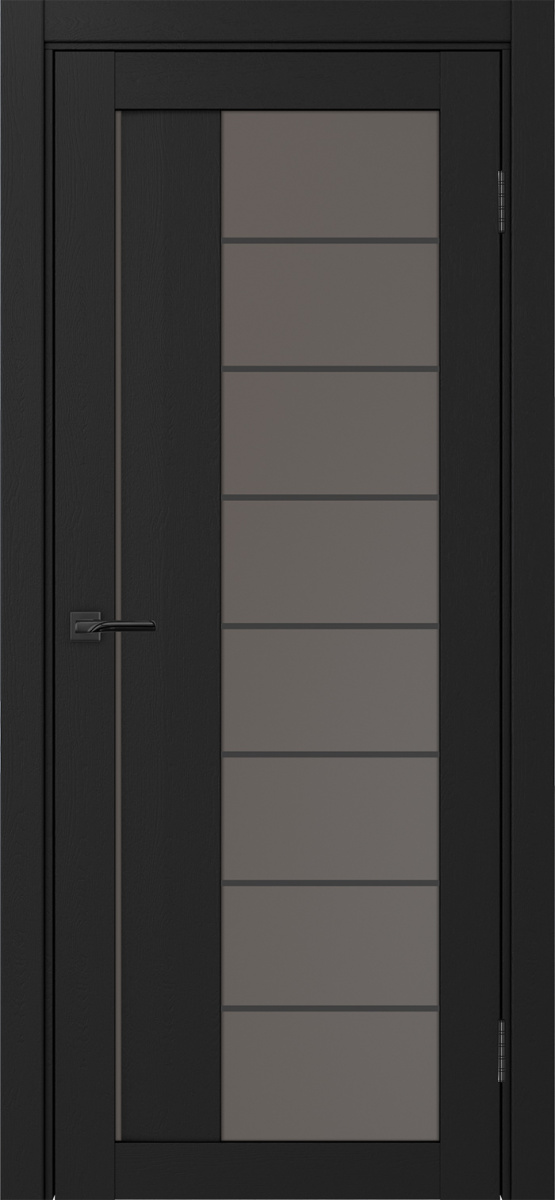 Межкомнатная дверь "Турин 524АСС.22 Молдинг Черный" от Optima porte