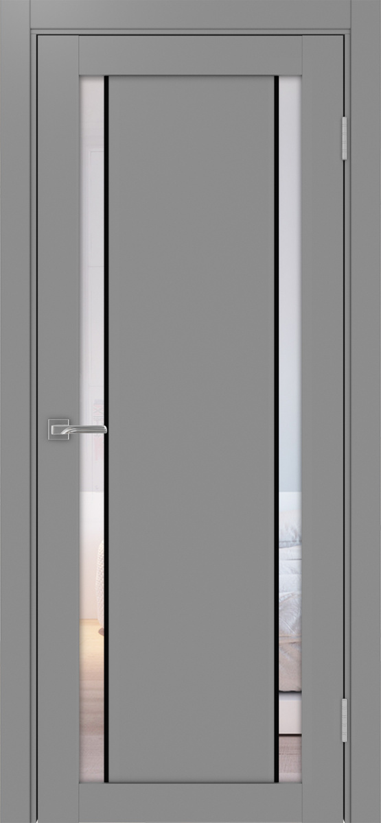 Межкомнатная дверь "Турин 522АПС.212 Молдинг Черный" от Optima porte