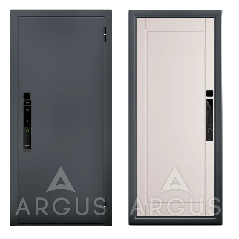 Входная дверь в квартиру Аргус "Smart V08 Букле графит Асти с электронным замком", 2 замка, 2 мм металл