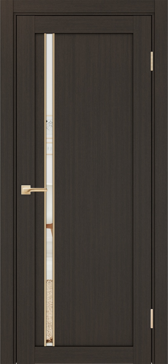 Межкомнатная дверь "Турин 527АПС.121 Молдинг Золото" от Optima porte