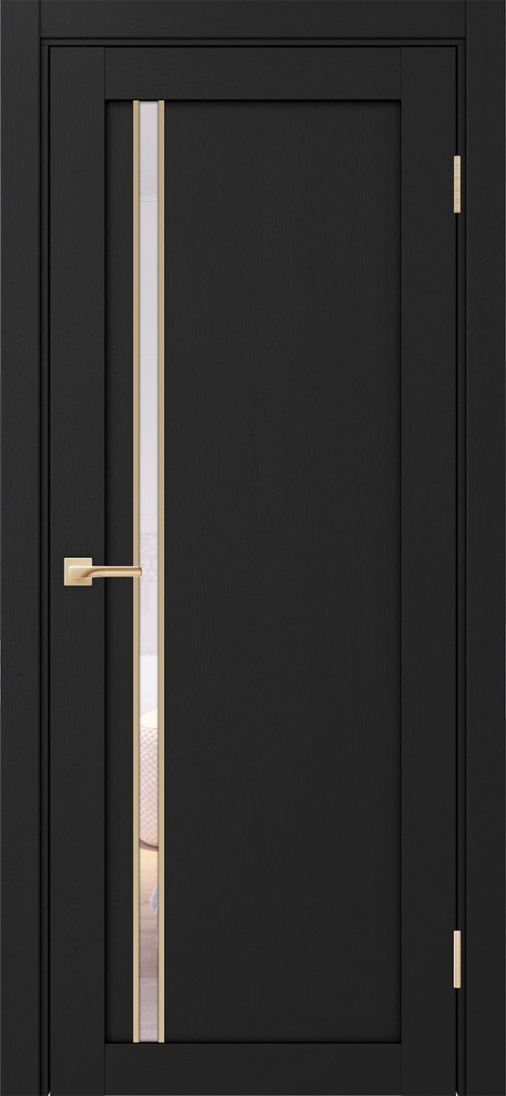 Межкомнатная дверь "Турин 527АПС.121 Молдинг Золото" от Optima porte