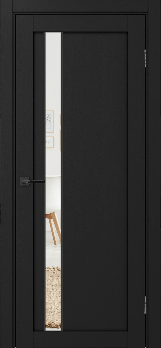 Межкомнатная дверь "Турин 528AПП.121 Молдинг черный"