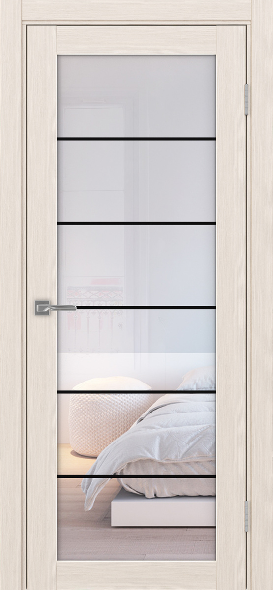 Межкомнатная дверь "Турин 501АСС.2 Молдинг Черный"