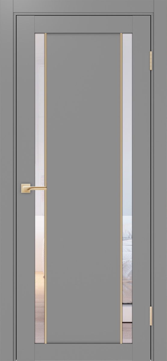 Межкомнатная дверь "Турин 522АПС.212 Молдинг Золото" от Optima porte