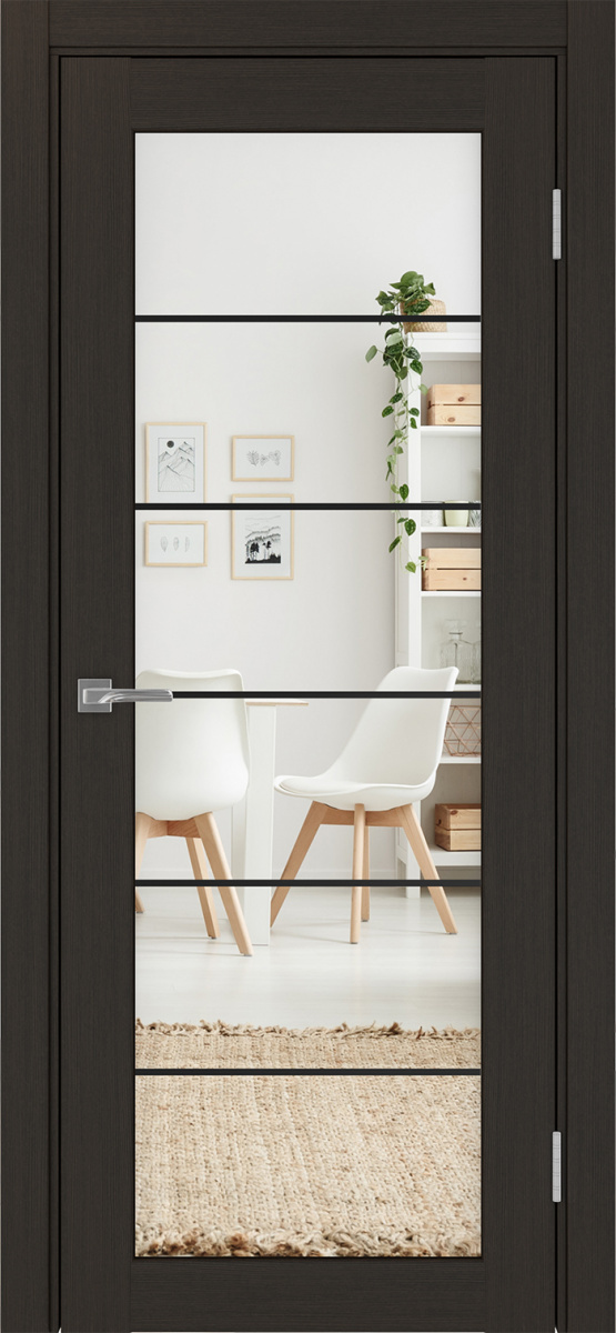 Межкомнатная дверь "Парма 401.2 АСС Молдинг SB" от Optima porte