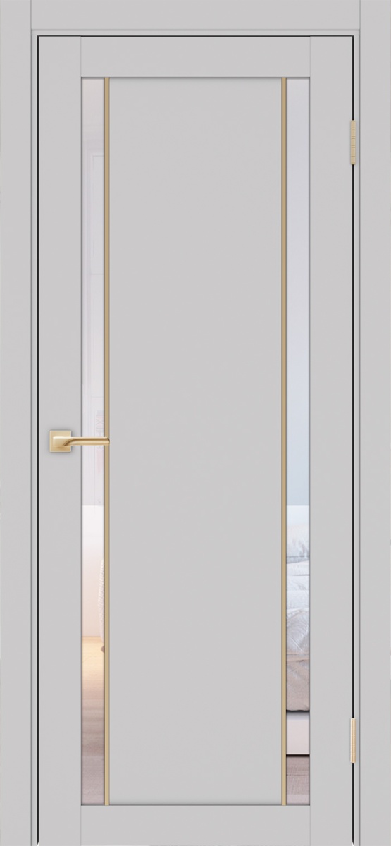 Межкомнатная дверь "Турин 522АПС.212 Молдинг Золото" от Optima porte