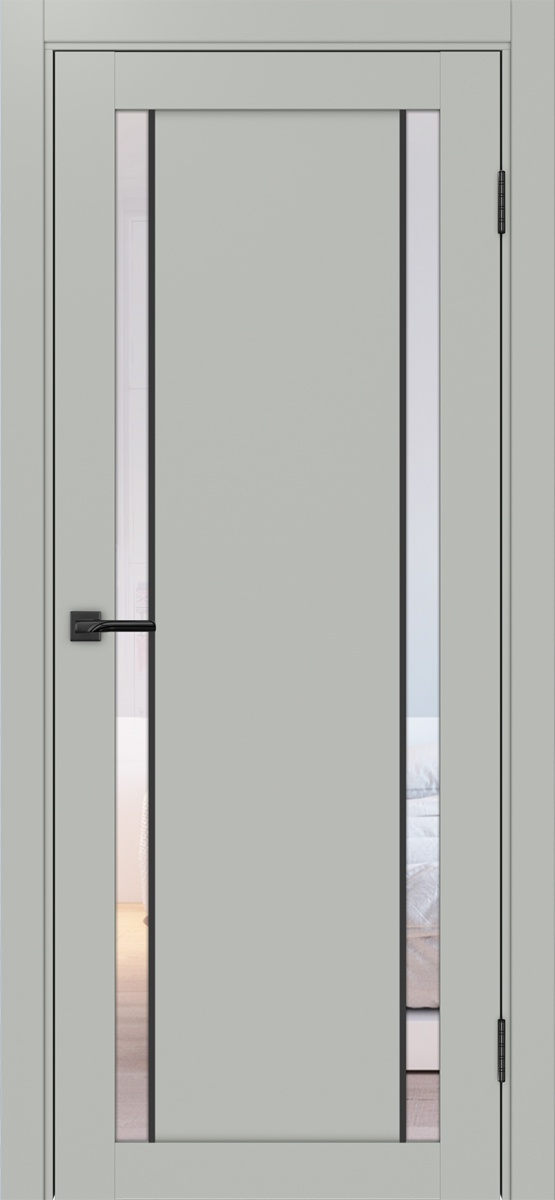 Межкомнатная дверь "Турин 522АПС.212 Молдинг Черный" от Optima porte