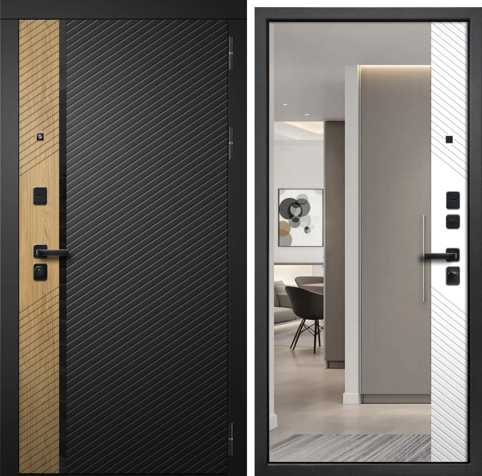 Входная дверь в квартиру FLY Doors "Дилайн Блэк"