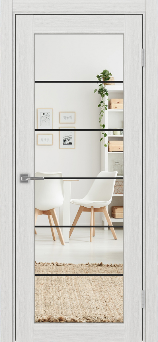 Межкомнатная дверь "Парма 401.2 АСС Молдинг SB" от Optima porte
