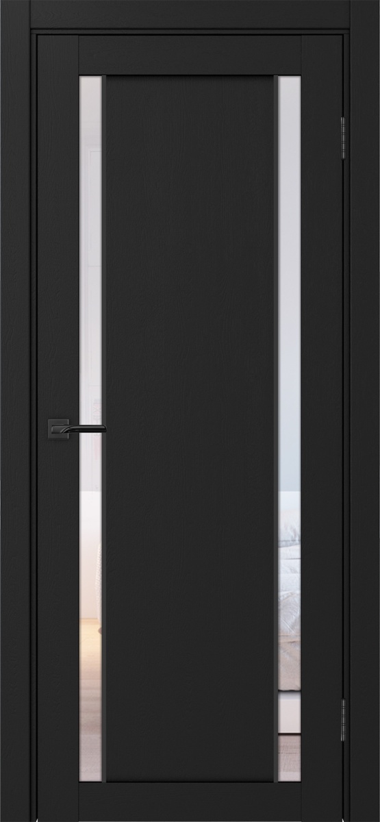 Межкомнатная дверь "Турин 522АПС.212 Молдинг Черный" от Optima porte