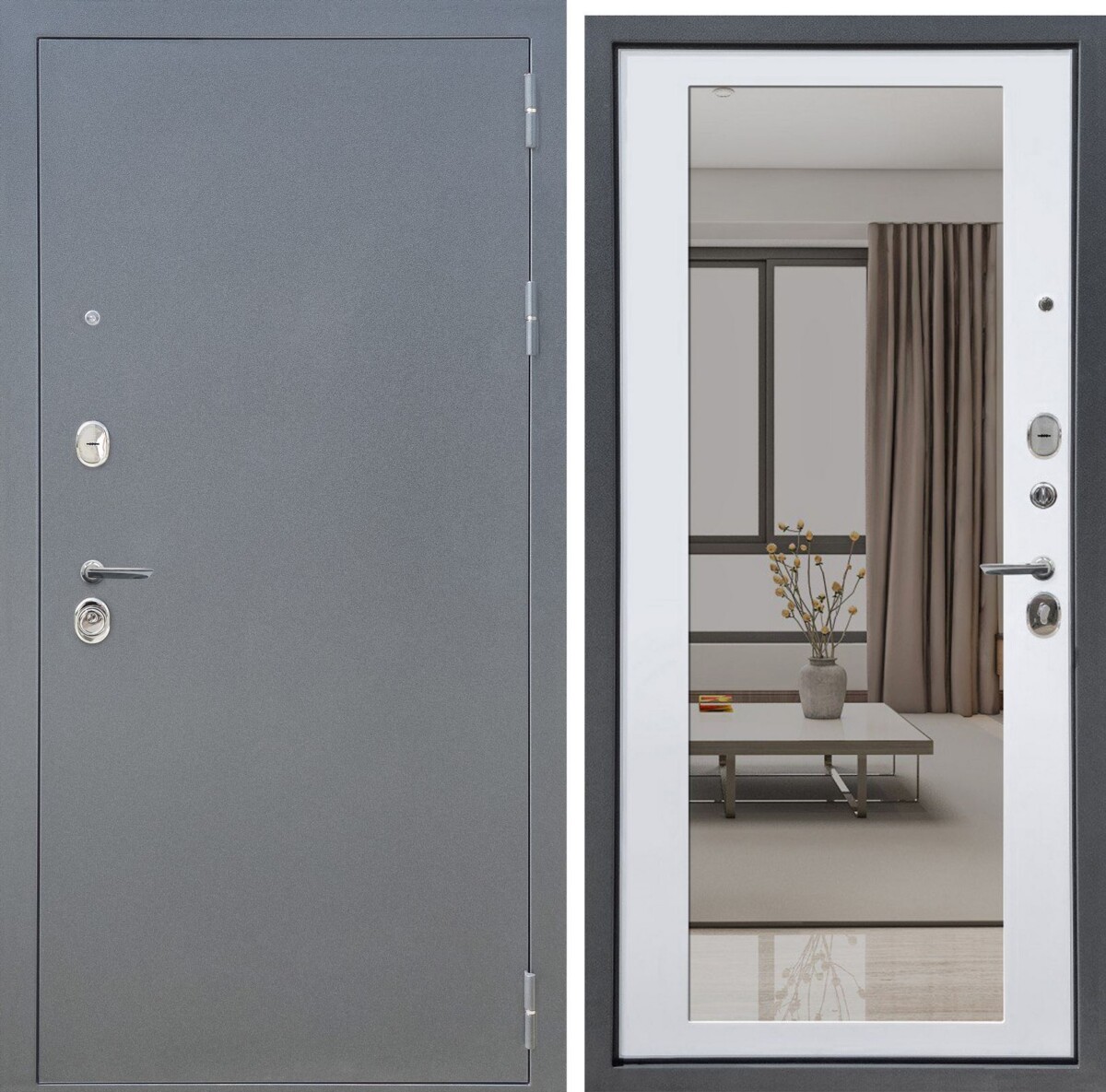 Входная дверь в квартиру FLY Doors "Аркан Зеркало"