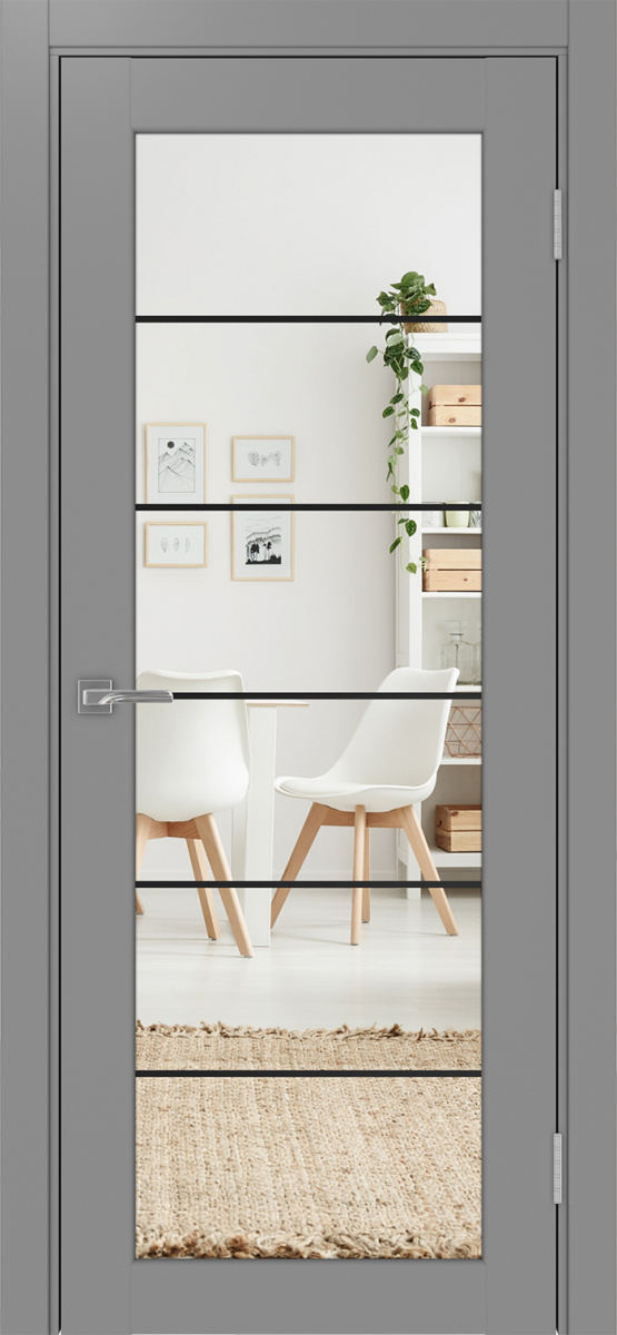 Межкомнатная дверь "Парма 401.2 АСС Молдинг SB" от Optima porte
